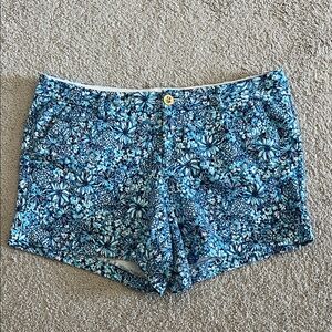 Lilly Pulitzer Floral Blue Women's Shorts